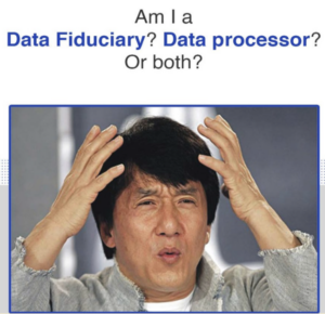 data fiduciary vs data processor